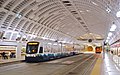 Light rail train at Pioneer Square station