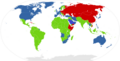 Image 42The world map of military alliances in 1970s: Western allies (blue), Non-aligned countries (green) and Soviet allies (red) (from 1970s)