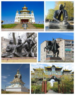 Golden Temple, Echo Monument, Monument to Oka Gorodovikov, Stupa of enlightenment, Golden Door