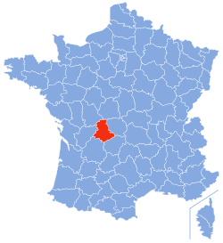 Localizacion de Nauta Vinhana en França