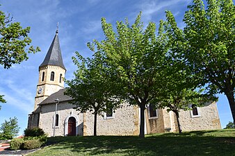 Vue de l'église côté sud.