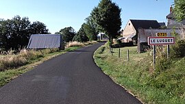 The road into Le Luguet