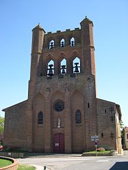 Main façade of the village church