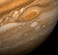Image 92Voyager 1 passing by Jupiter's Great Red Spot February 25, 1979 (from 1970s)