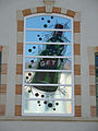 Glasmosaik „Get 31“ auf der Fassade der ehemaligen Likörfabrik