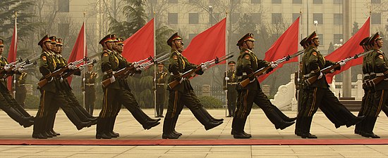 Chinese honour guard, Beijing, 2007