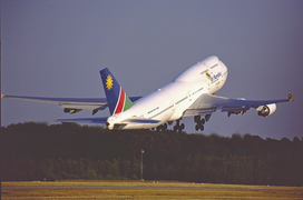 An Air Namibia Boeing 747-400.