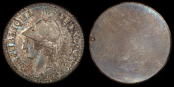 France 1799 2 Decimes (pattern, obverse)