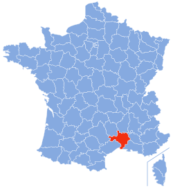 Localizacion de Gard en França