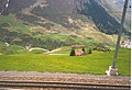 Streckenverlauf der Furka-Oberalp-Bahn am Oberalppass