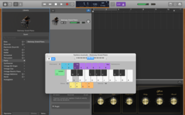 L'applicazione GarageBand su macOS Big Sur.