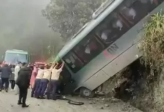 Cusco: bus turístico se despistó en ruta a Machu Picchu y dejó al menos 32 heridos