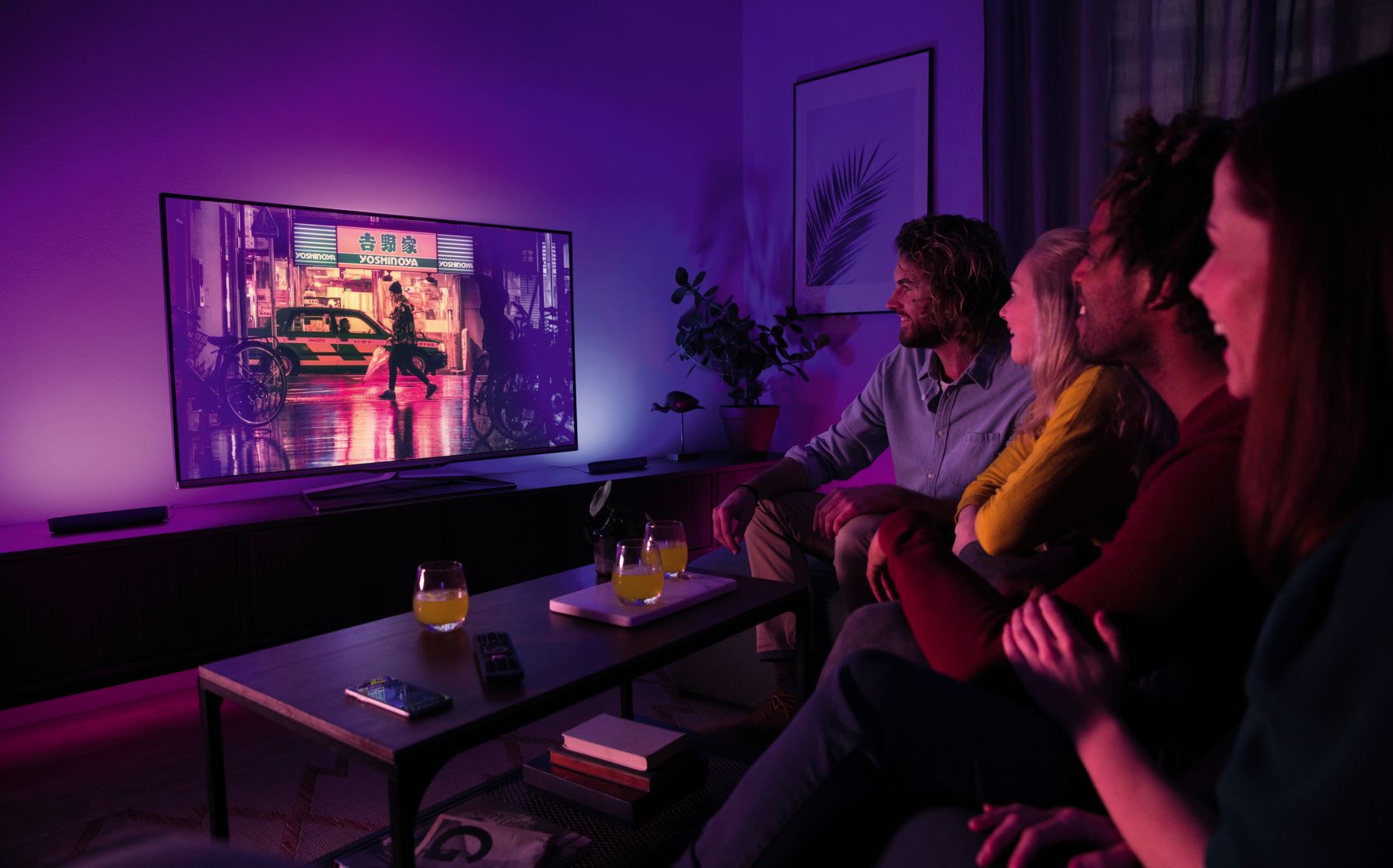 Review de los Hue Play Gradient Light Strip TV 65"