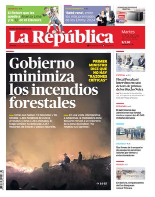 Edición Impresa - La Republica | Lima - Martes 17 de Setiembre del 2024