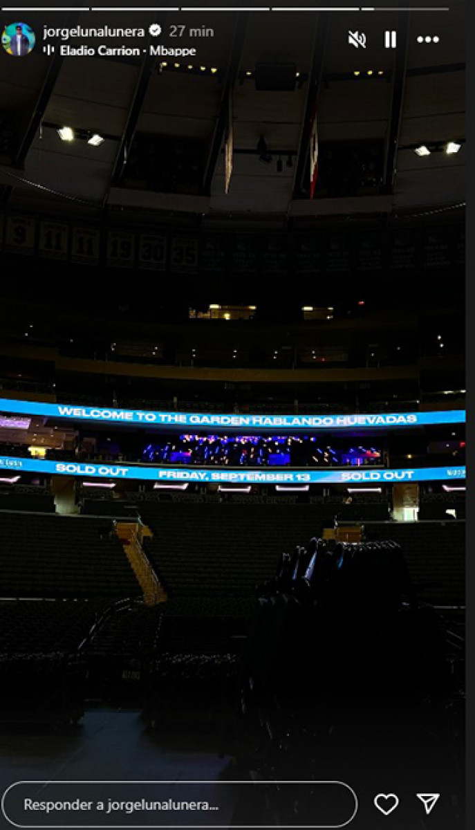 Jorge Luna en el Madison Square Garden