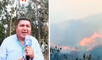 Periodista peruano llora durante enlace en vivo por incendios forestales: “Nuestros animales están muriendo”