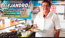 Alejandro, el peruano que conquista los paladares de los chalacos con su exquisito CEVICHE de conchas negras