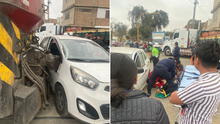 Taxista intenta adelantar a tren en Callao y es embestido: pasajera de auto resultó herida