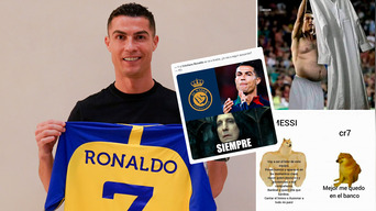 Cristiano Ronaldo confirmó su llegada al club árabe Al-Nassr y usuarios reaccionan con crueles memes