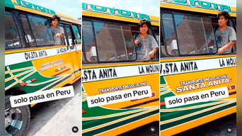 El joven despertó y se mostró confundido al encontrarse dentro de un bus público. Foto: composición LOL/TikTok/@memessiio