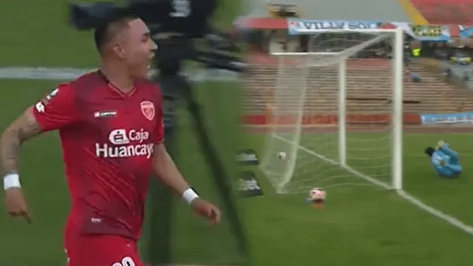 Jean Deza anotó un golazo para darle la ventaja a Sport Huancayo sobre Cristal.