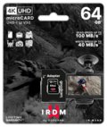 Karta pamięci GOODRAM IR-M3AA-0640R12, MicroSDXC, UHS-1, U3, V30 64GB + adapter - GoodRam