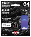 Karta pamięci GOODRAM microSDXC, IR-M2AA-0640R12  A2, UHS-1, U3, V30 64GB + adapter - GoodRam