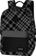 Plecak szkolny dla dzieci, kratka, szary, Scout Alaska CoolPack - CoolPack