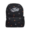 Plecak VANS Off the Wall  w kwiaty,Old Skool Classic Backpack Black Kwiatki - VN000H4YCYW1 - Vans