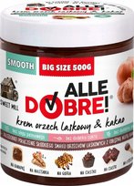 Zdrowy krem czekoladowy AlleDobre! 500g bez cukru i bez oleju palmowego/ SWEET Mill