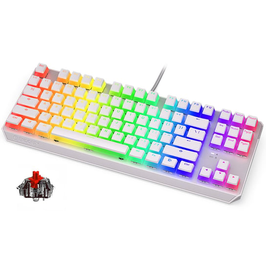 Endorfy Thock Tkl Onyx White Pudding Kailh Red Rgb Klawiatura ENDORFY