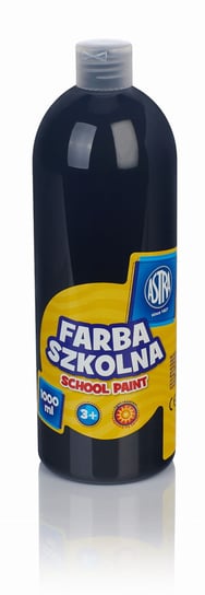 Farba plakatowa szkolna czarna Astra 1000 ml Astra