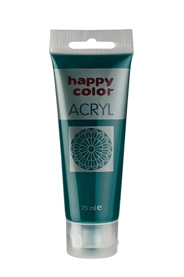 Happy Color, farba akrylowa, ciemnozielona, 75 ml Happy Color