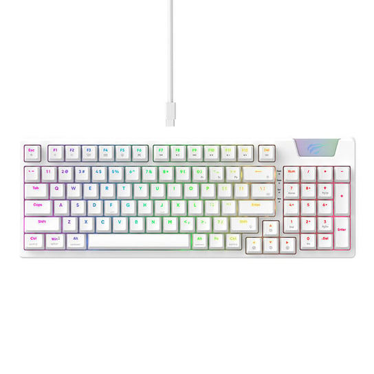 Havit Kb885L Klawiatura Gamingowa Rgb Biała Havit