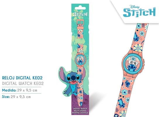 Kids Euroswan, zegarek cyfrowy, Stitch ke02 eco las4072 Kids Licensing