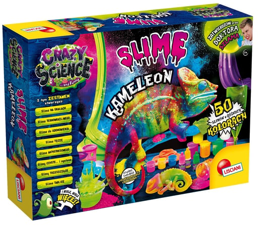 Lisciani, Zestaw naukowy, Crazy Science Slime Kameleon Lisciani