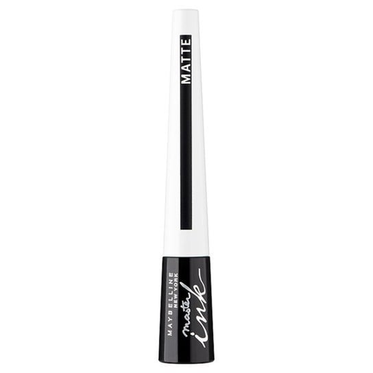 Maybelline, Master Ink Matte, Eyeliner w pędzelku 10 Charcoal Black, 9 g Maybelline