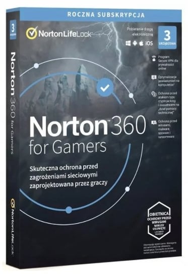 Program antywirusowy Norton 360 For Gamers 3D 50GB Symantec