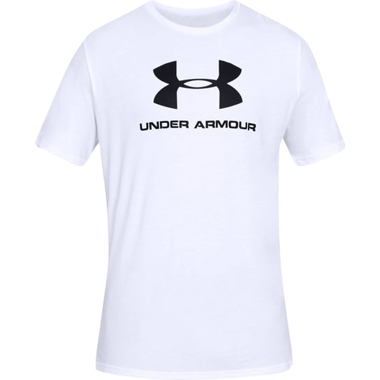 Under Armour, Koszulka sportowa męska, SPORTSTYLE LOGO SS, Biała, 1329590-100, Rozmiar L Under Armour