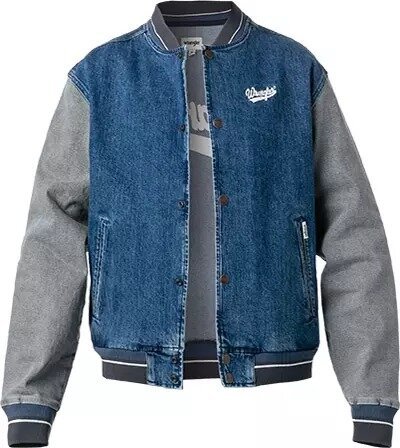 Wrangler Baseball Jacket Męska Kurtka Bomber Easy Indigo W48272Z90-S Wrangler