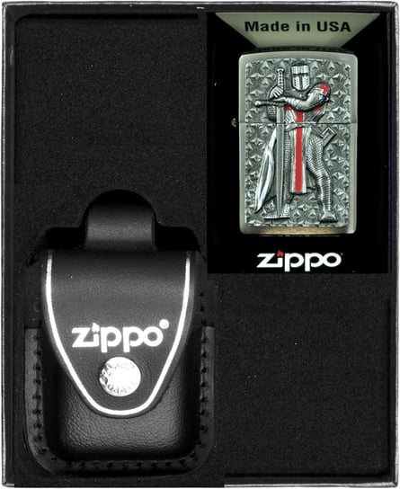 Zestaw Zapalniczka ZIPPO TAMPLER 2 Prezentowy No3 Zippo USA