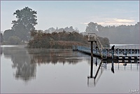 Sunrise on pond