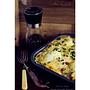 baked eggs with wild rice, mushrooms and bran. the big, healthy breakfast or a light lunch