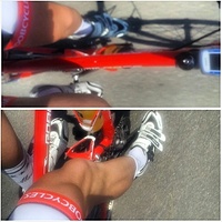 Wytop #legs #cycling #road #meridabike #camelbak #shimano #shoes #red