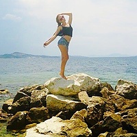 Holidays #polishgirl #albania #sarande #sea #landscape #mountain #rocks #beach