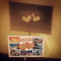 Holiday #postcard #from #my #beloved ♡ #Ustka #l4l #love #hearts #shadow #Baltic #sea