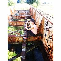 Me #girl #polishgirl #smoke #cigarette #bridge #graffiti #climate #photo #sun #day #holidays