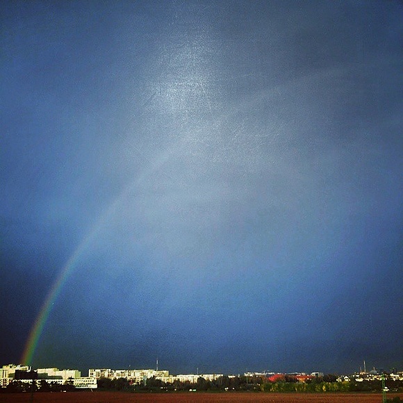 Tęcza! :D #rainbow #colorful #autumn #fall #rain #happy #love #wroclove