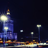 Warszawa nocą