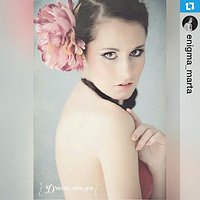 Repost @enigma_marta
・・・
2013
Photo: @drozdaimmagine 
#portrait #eyes #makeup #polishwoman #polishmodel #model #look #flower #brunette #long_hair #subtlety #sensuality #beauty